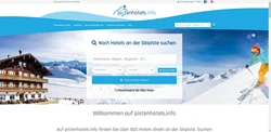 Screenshot Startseite pistenhotels.info