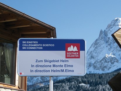 Hotels an der Piste - Kinder-/Übungshang - Skigebiet 3 Zinnen Dolomites - Skigebiet - Einstieg direkt ab Berghotel - Berghotel Sexten Dolomiten