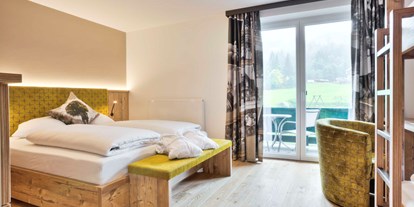 Hotels an der Piste - Verpflegung: 3/4 Pension - Schladming - Familienzimmer mit Stockbett und Balkon - Familienhotel Sommerhof