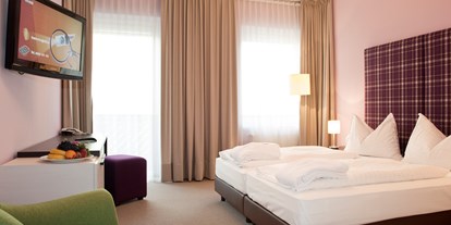 Hotels an der Piste - Pools: Innenpool - Skigebiet Mariazeller Bürgeralpe - Doppelzimmer Komfort - AKTIVHOTEL Weisser Hirsch
