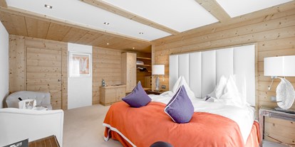 Hotels an der Piste - Suite mit offenem Kamin - Skigebiet Gurgl - Doppelzimmer Deluxe - TOP Hotel Hochgurgl