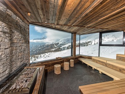 Hotels an der Piste - Hotel-Schwerpunkt: Skifahren & Wellness - Serfaus - Panoramasauna - Hotel Schöne Aussicht