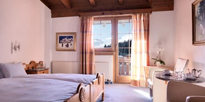 Hotels an der Piste - Hunde: auf Anfrage - Davos Dorf - Komfort-Doppelzimmer im Chaletstil - Hotel Dieschen