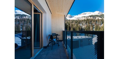 Hotels an der Piste - barrierefrei - Selva di val Gardena -  Balkon Deluxe Zimmer - Sports&Nature Hotel Boè
