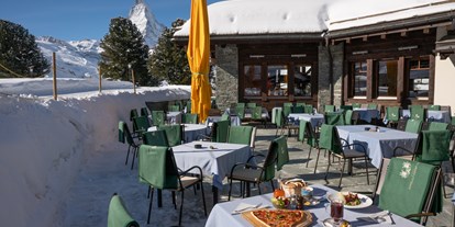 Hotels an der Piste - Hotel-Schwerpunkt: Skifahren & Wellness - Wallis - Ristorante Al Bosco - Riffelalp Resort 2222 m