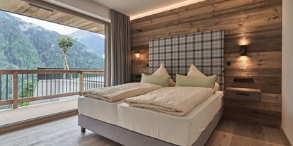 Hotels an der Piste - Hotel-Schwerpunkt: Skifahren & Ruhe - Pfelders/Passeiertal - Schlafzimmer Ferienwohnung - The Peak Sölden