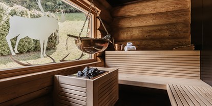 Hotels an der Piste - Hotel-Schwerpunkt: Skifahren & Familie - Dienten am Hochkönig - Sauna Wild Moose - WoodRidge Luxury Chalets