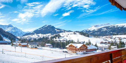 Hotels an der Piste - Ski-In Ski-Out - Faschina - Aussicht vom Zimmerbalkon Südseite - Almhof Rupp - das Genießerhotel