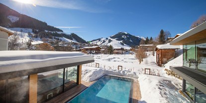 Hotels an der Piste - Skiservice: Skireparatur - St. Johann in Tirol - Hotelpool im Rosentalerhof Hotel und Appartements in Saalbach Hinterglemm - Rosentalerhof Hotel und Appartements